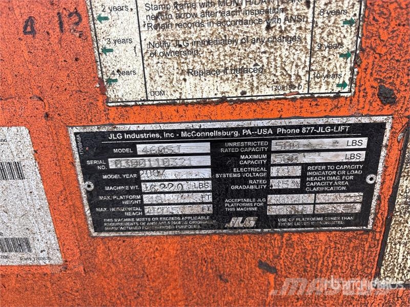JLG 460SJ 4WD Diesel Articulating Boom Lift Knikarmhoogwerkers
