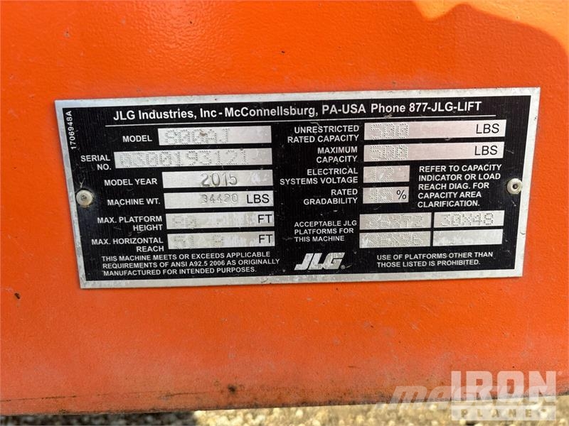 JLG 800 AJ 4WD Diesel Articulating Boom Lift Zglobne dvižne ploščadi