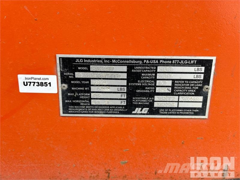 JLG 800 AJ 4WD Diesel Articulating Boom Lift Zglobne dvižne ploščadi
