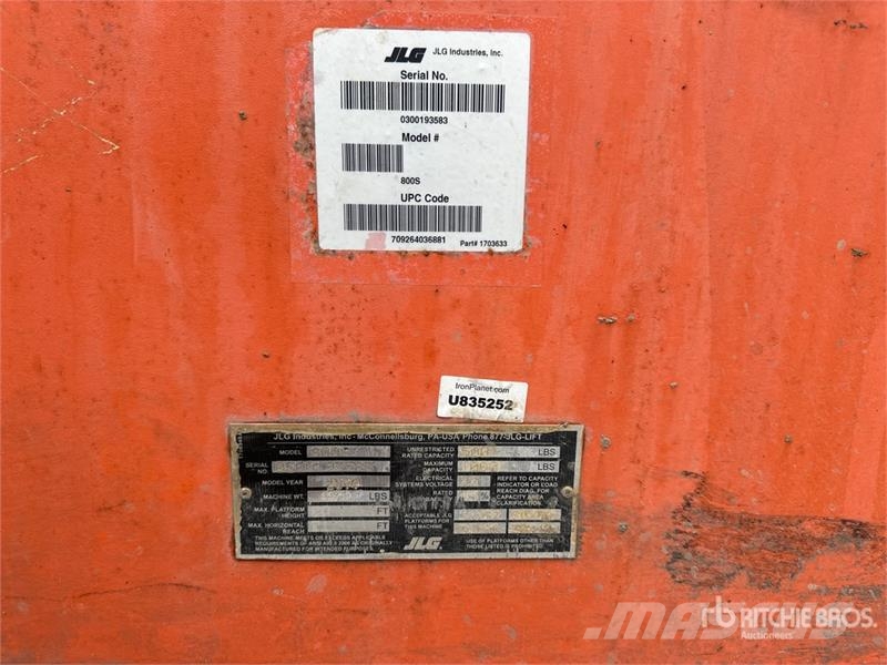 JLG 800S 4WD Diesel Telescopic Boom Lift Teleskoplifte