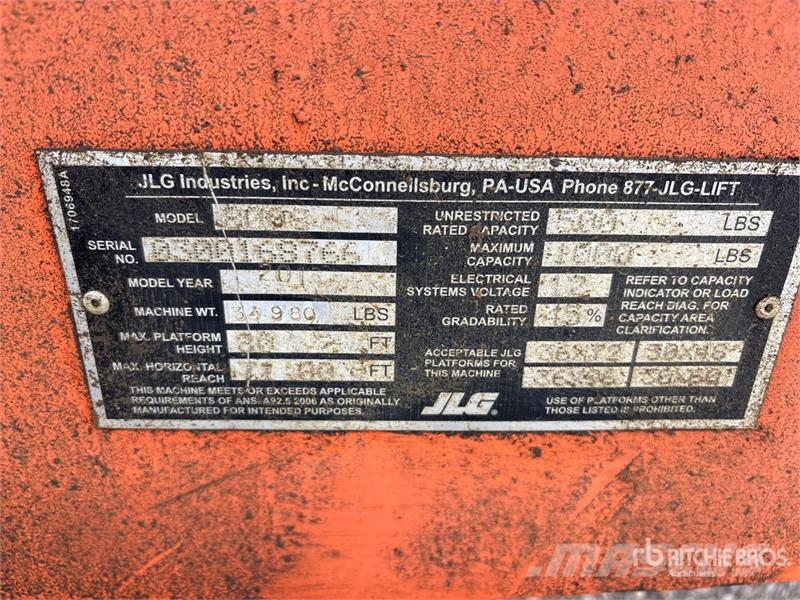 JLG 800S 4WD Diesel Telescopic Boom Lift Teleskopske dvižne ploščadi