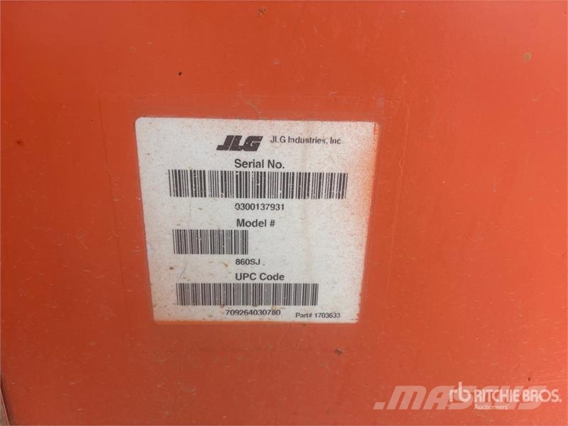 JLG 860SJ 4WD Diesel Telescopic Boom Lift Plataformas con brazo de elevación telescópico