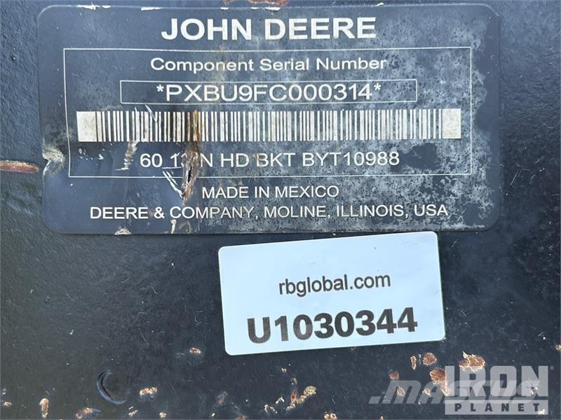 John Deere 13 in Q/C Excavator Bucket Baldes