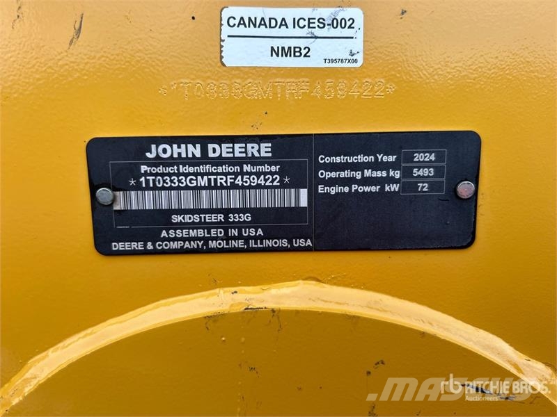 John Deere 333G Kompaktrakodók