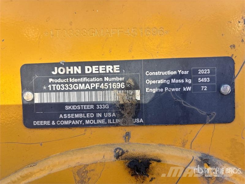 John Deere 333G Minicarregadeiras