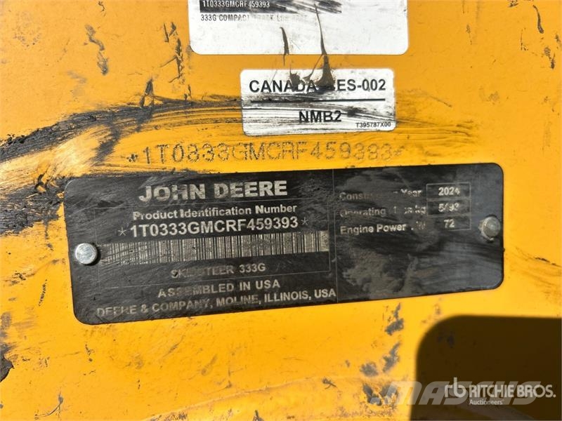 John Deere 333G Skid steer loderler