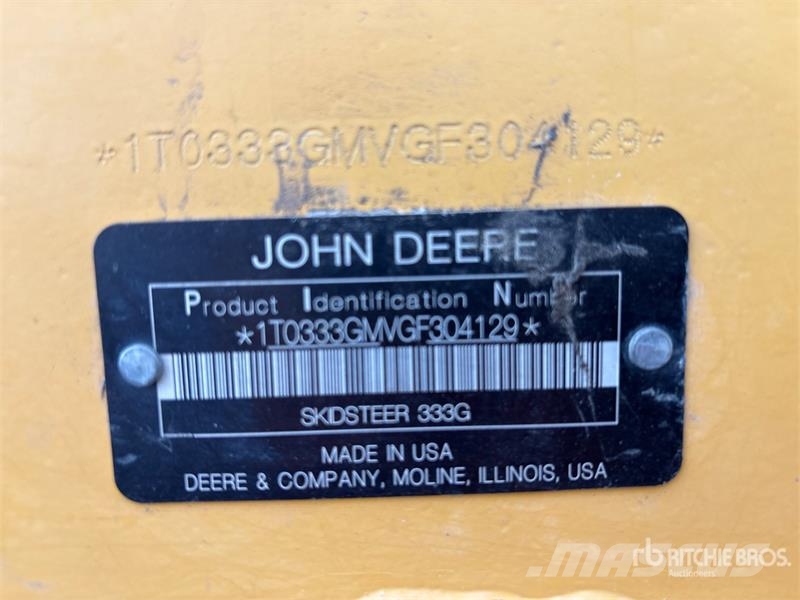 John Deere 333G Lietoti riteņu kompaktiekrāvēji