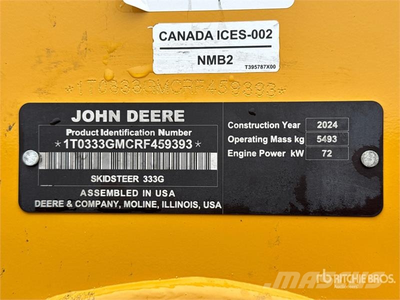 John Deere 333G Мини товарачи