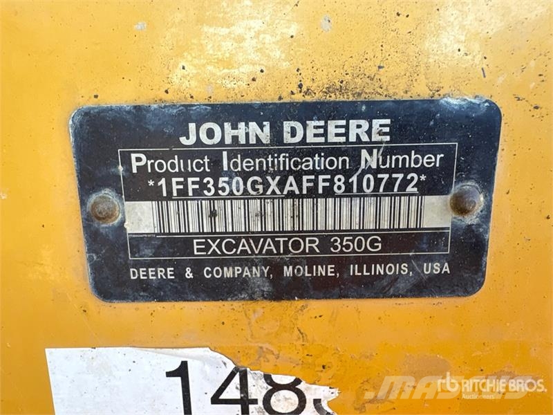 John Deere 350G LC Tracked Excavator Vikšriniai ekskavatoriai