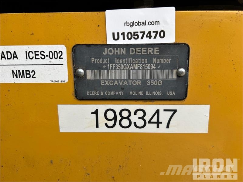 John Deere 350G Tracked Excavator Gravemaskiner på larvebånd