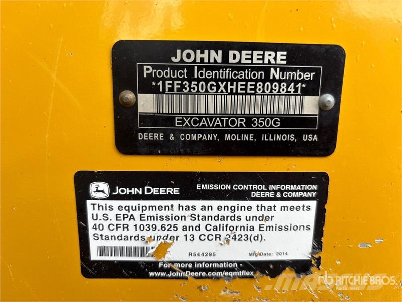John Deere 350GLC Tracked Excavator Gravemaskiner på larvebånd