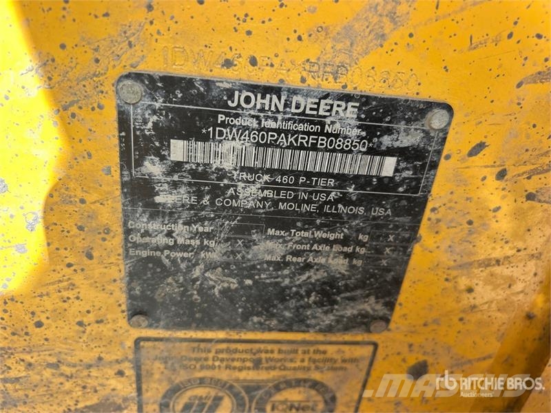 John Deere 460 P-Tier 鉸接式起吊車