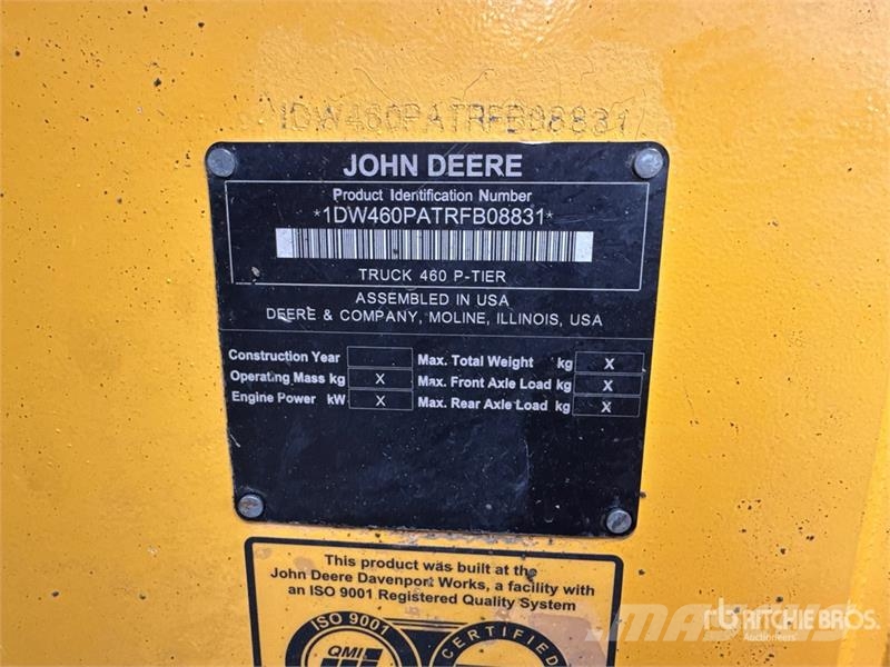 John Deere 460 P-Tier Camiões articulados