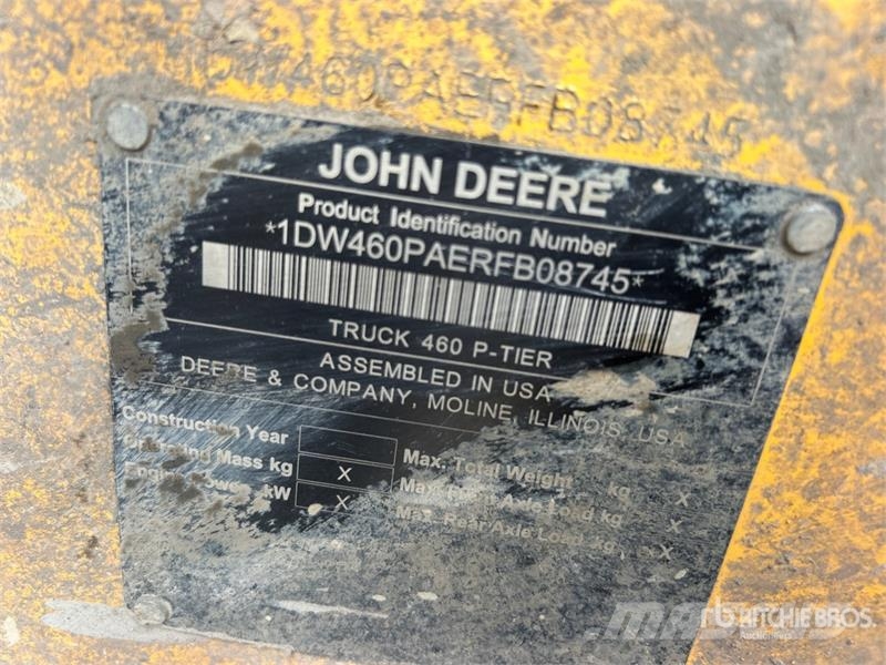John Deere 460 P-Tier 鉸接式起吊車