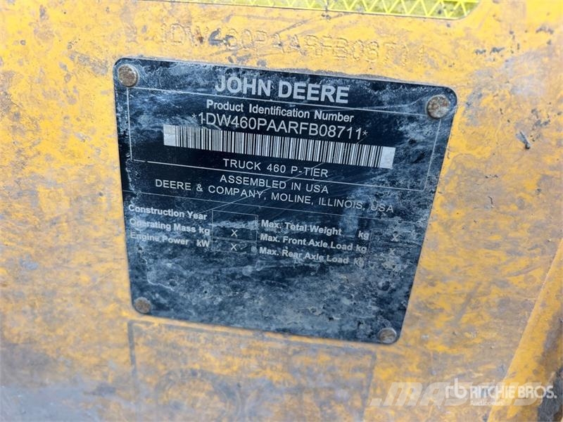 John Deere 460 P-Tier 鉸接式起吊車