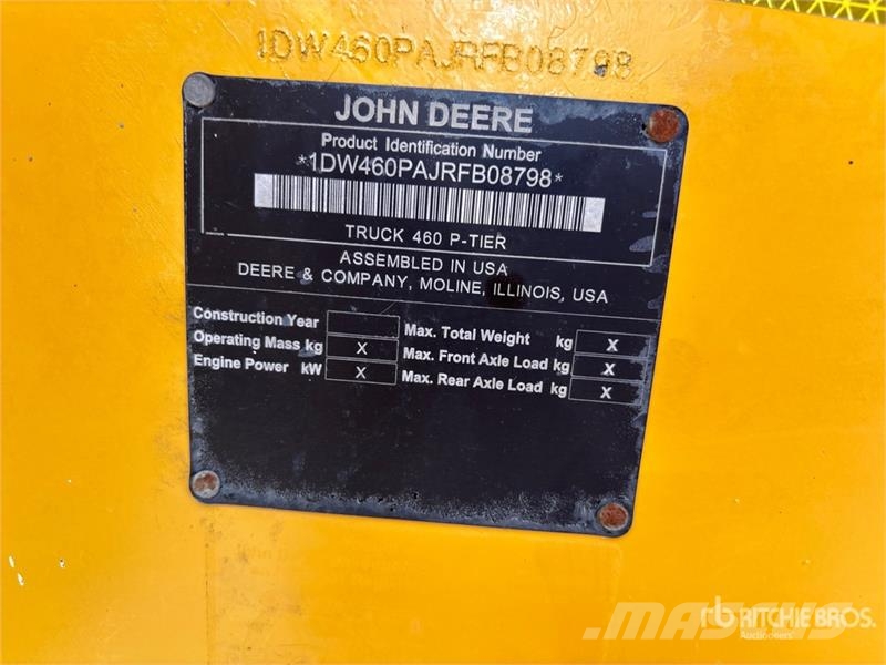 John Deere 460 P-Tier 鉸接式起吊車