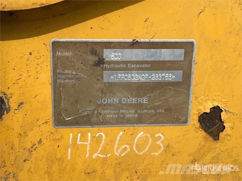John Deere 50G Mini rýpadla < 7t
