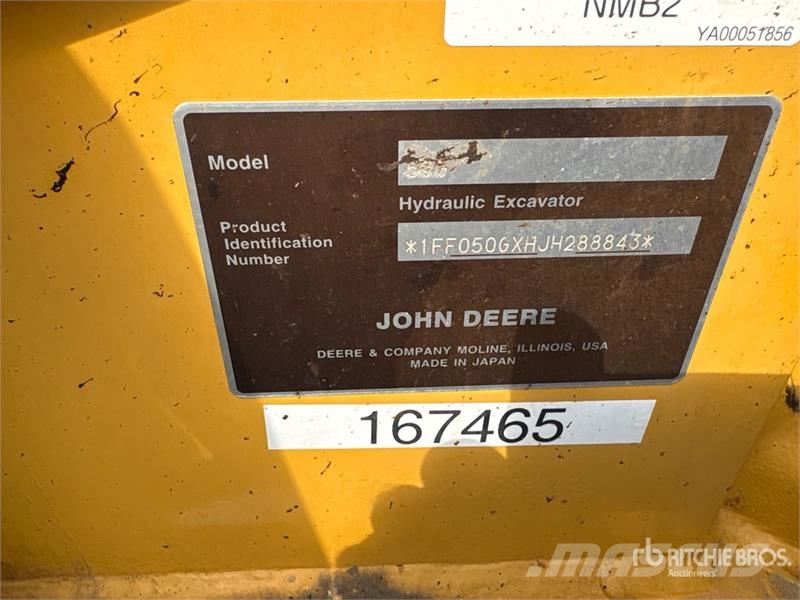 John Deere 50G Mini bagri <7t