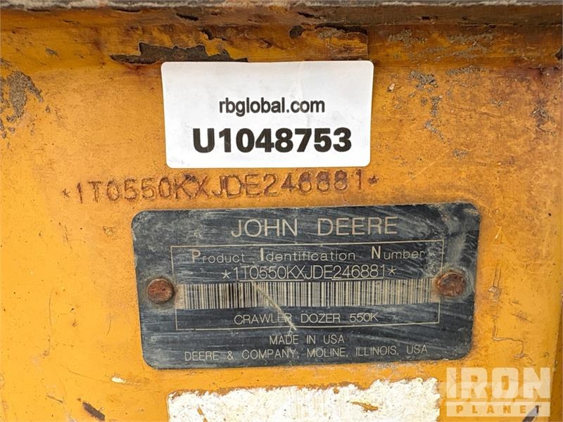 John Deere 550K Crawler Dozer Rupsdozers