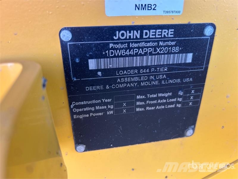 John Deere 644 P-Tier Wheel loaders