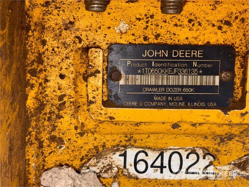 John Deere 650K XLT Crawler Dozer Buldozer sobre oruga