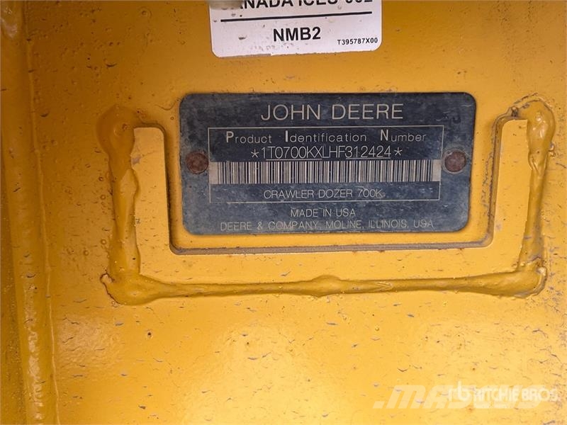 John Deere 700K Crawler Dozer Paletli dozerler