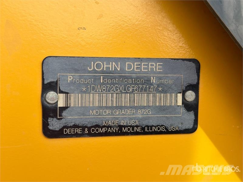 John Deere 872G 平地机/推土机