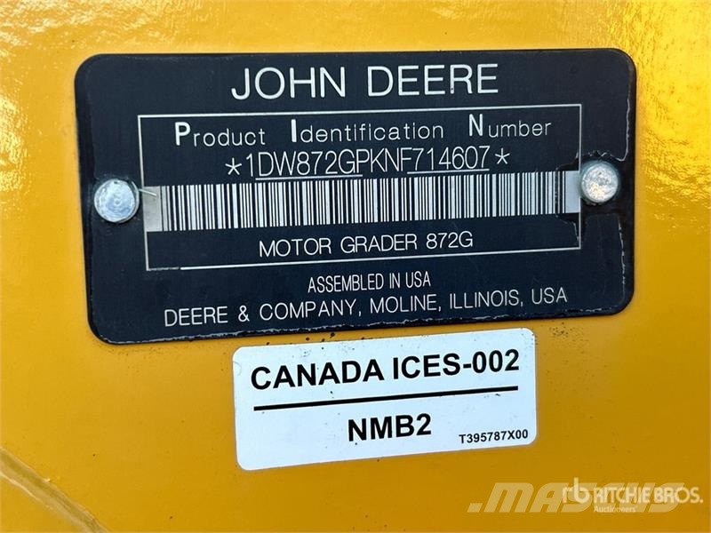 John Deere 872G Grederji