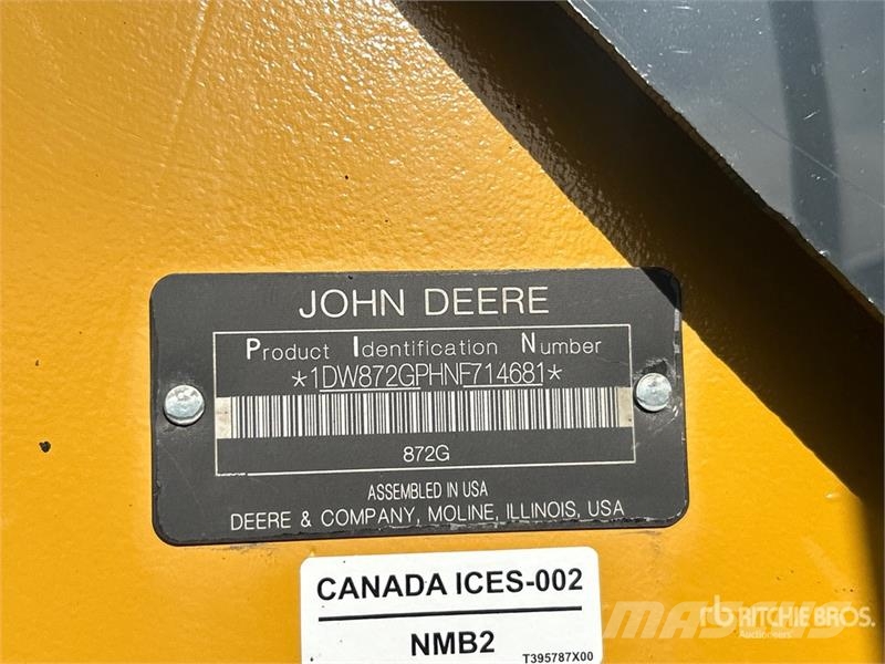 John Deere 872GP AWD Motor Grader Greyderler