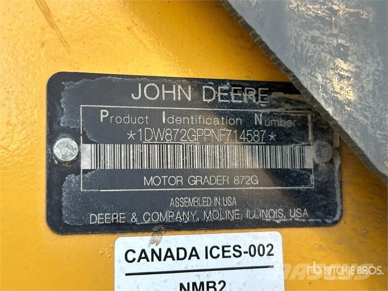 John Deere 872GP AWD Motor Grader 平土機