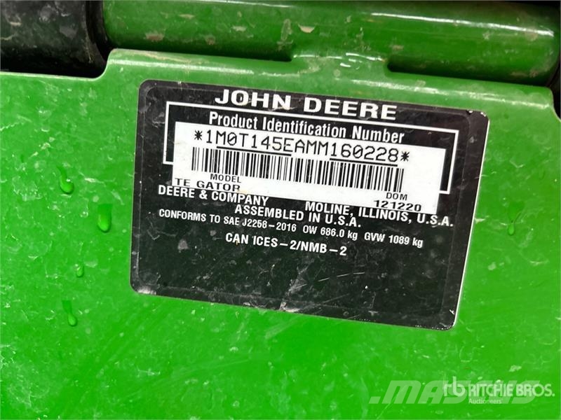 John Deere Gator TE4x2 Electric 4x2 Utility Vehicle 多用途機械