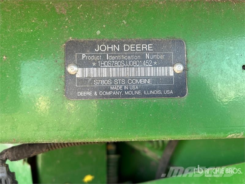 John Deere S780 4x4 Combine Harvester Teraviljakombainid