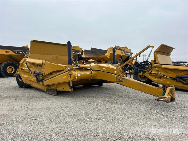 K-Tec 1236 4 Tire Hydraulic Pull Scraper Скрепери