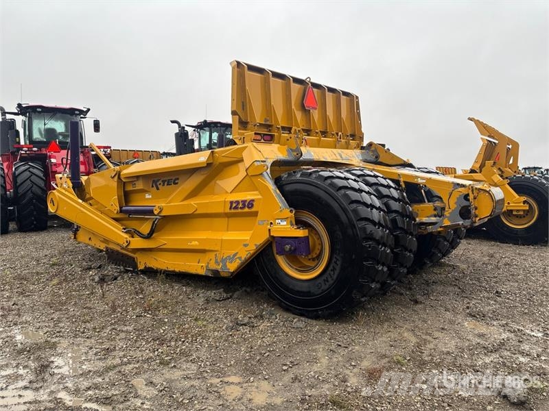 K-Tec 1236 4 Tire Hydraulic Pull Scraper Schaber