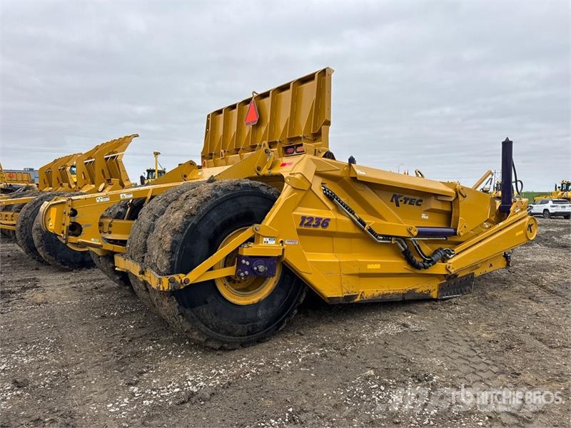K-Tec 1236 4 Tire Hydraulic Pull Scraper Αποξέστες δρόμων