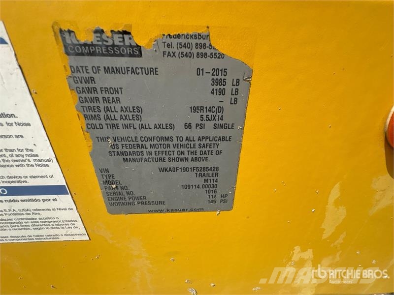 Kaeser M114 Air Compressor Kompresorji