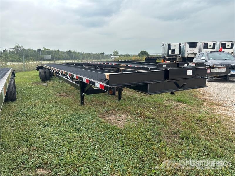 Kaufman FW-10K-56LPS T/A 3 Car Open Car Carrier Trailer (U Semirremolques para transporte de vehículos