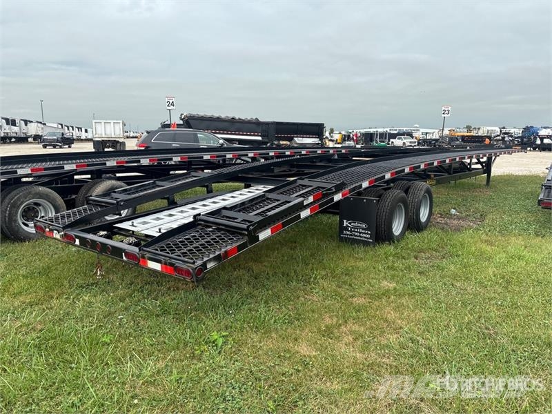 Kaufman T/A 3 Car Open Car Carrier Trailer 차량 운반용 세미 트레일러