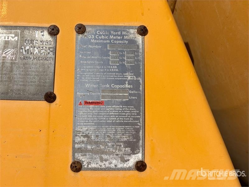 Kenworth T800 10x4 Mixer Truck Betongbiler