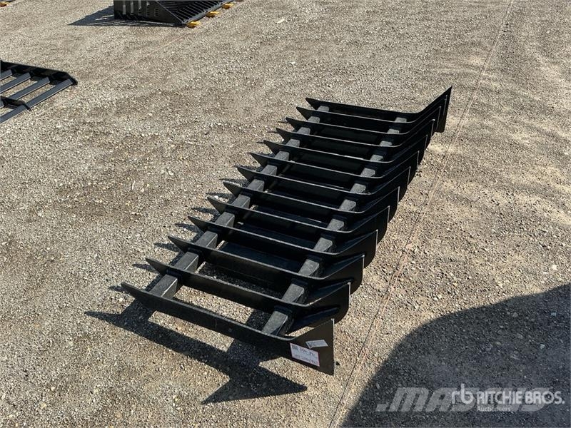 Kit Containers QT-RR-70 70 in Skid Steer Root Rake Kreiselheuer/-wender