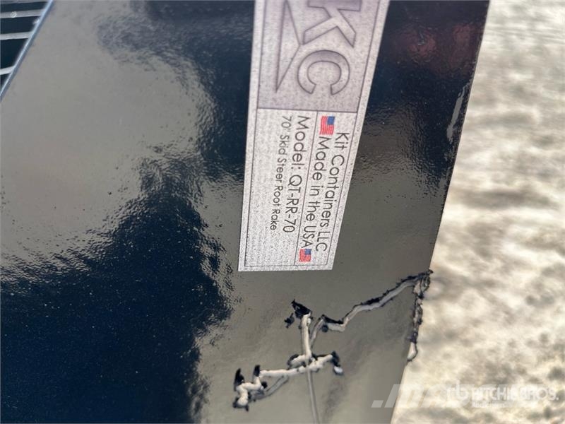 Kit Containers QT-RR-70 70 in Skid Steer Root Rake Šieno grėbliai ir vartytuvai