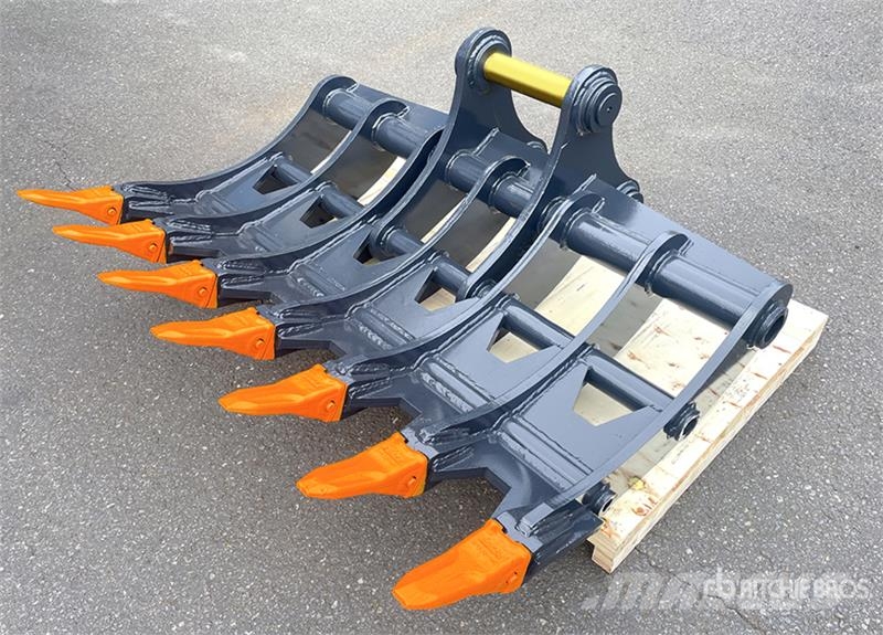 KJ AMK20 65 in Excavator Rake - Fits Cat 320 / 17 - 2 مكابس وميبسات التبن