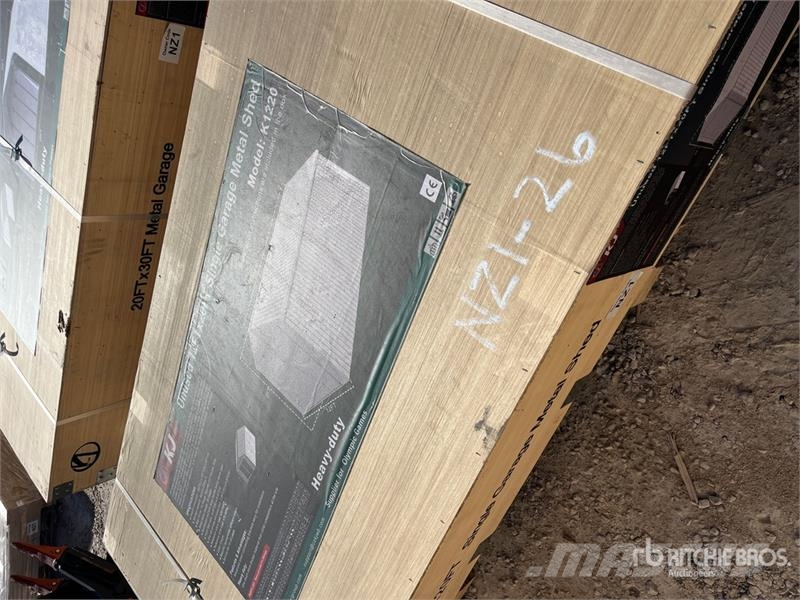 KJ K1220 Metal Garage Shed (Unused) Стальные каркасные здания
