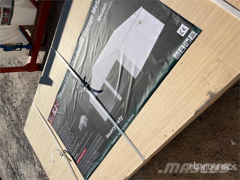 KJ K2223 23 ft x 22 ft Double Garage Metal Storage Bu Hangar