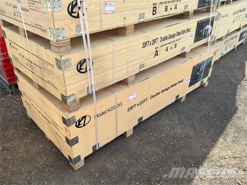 KJ K2223G 23 ft x 22 ft Double Garage Metal Storage B 鉄骨建造物