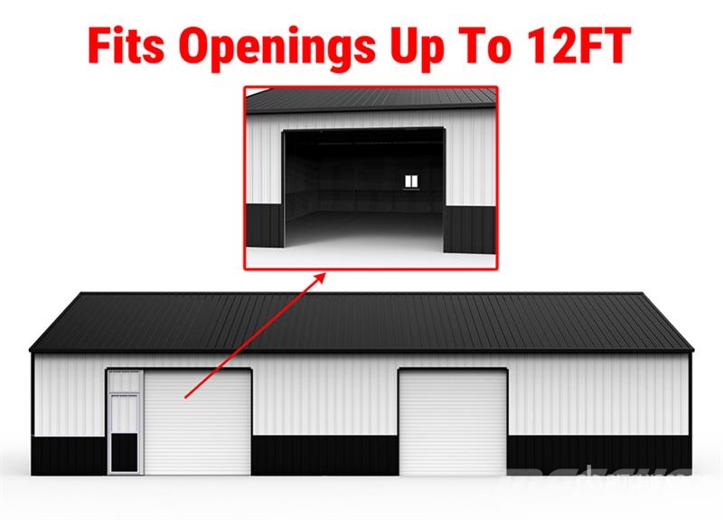 KJ K3156 31 ft x 56 ft Heavy Duty Metal Garage Storag Stålrammer