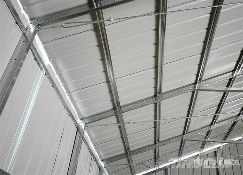 KJ K3156 31 ft x 56 ft Heavy Duty Metal Garage Storag Stålrammer