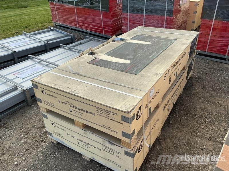 KJ K3325G Double Garage Metal Shed (Unused) 鉄骨建造物