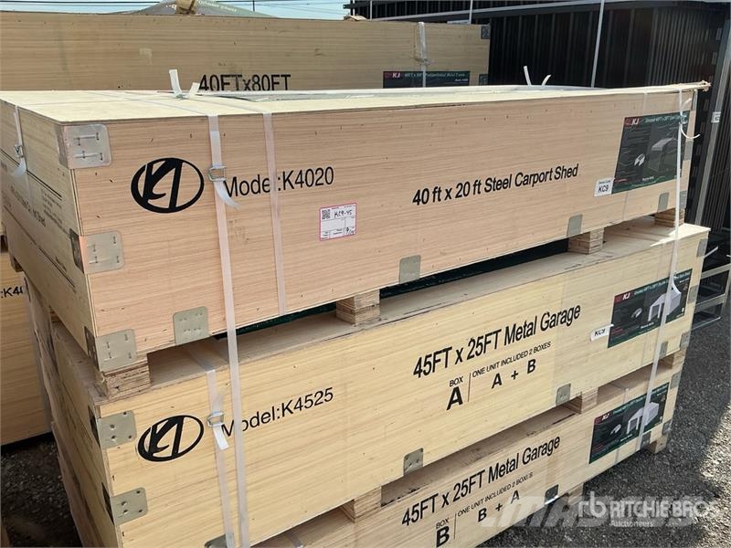 KJ K4020 20 ft x 40 ft Carport (Unused) 鉄骨建造物