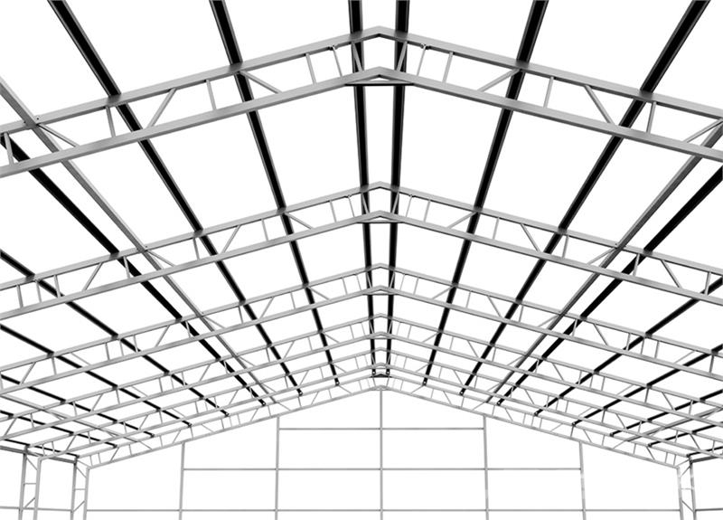 KJ K4080 80 ft x 40 ft Prefabricated Metal Frame Stor Andre hengere